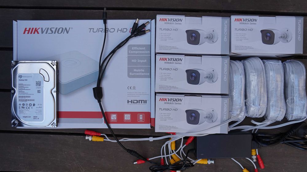 Sistem de Supraveghere Video Hikvision 2Mp FullHD infrarosu 20m NOU