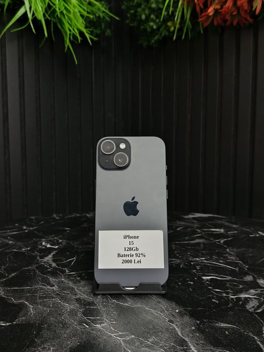 Noble Amanet - iPhone 15 - Baterie 92% - Că NOU - Impecabil