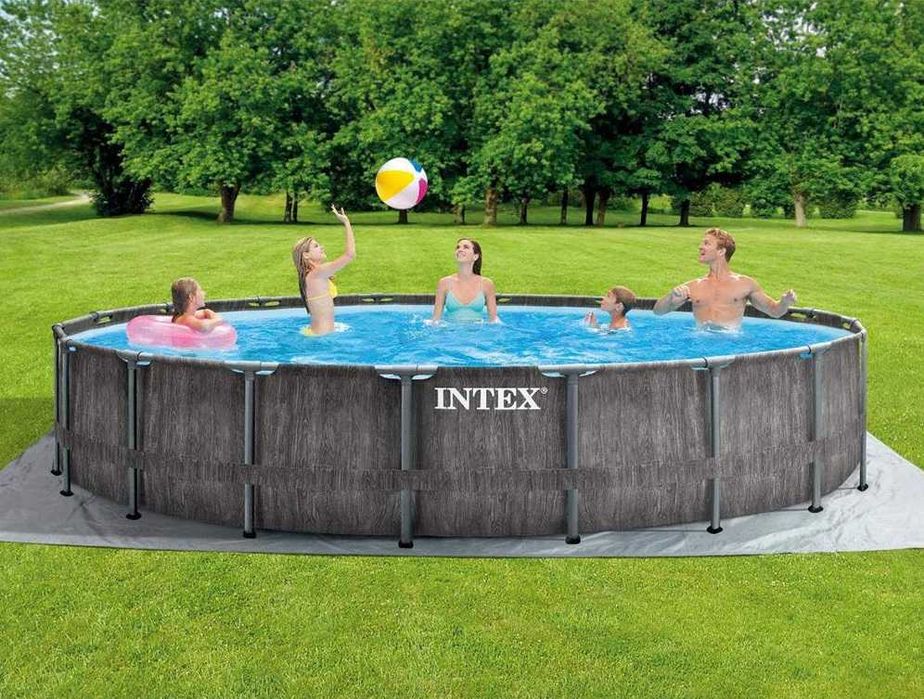 Нов! Басейн 549х122см - метална конструкция - Intex