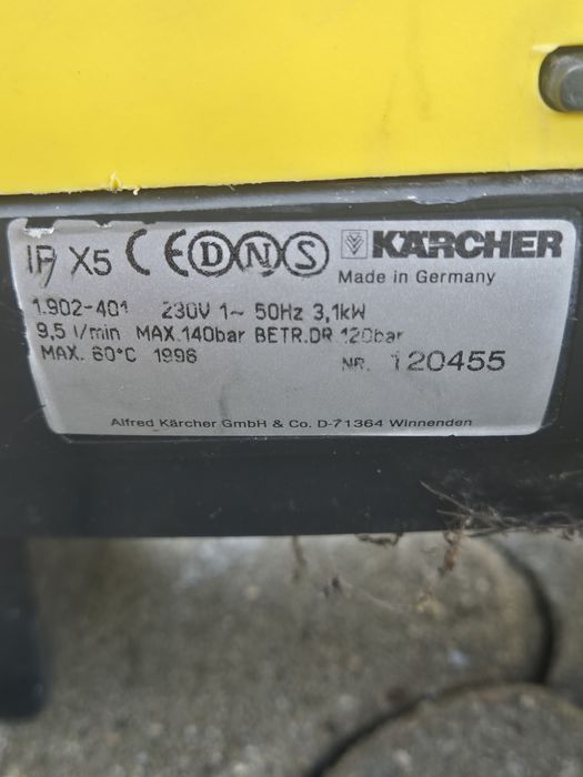 Aparat de spălat cu presiune karcher hd 655s  profesional