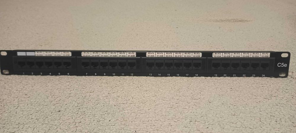 Пач панел 24 порта Cat 5e