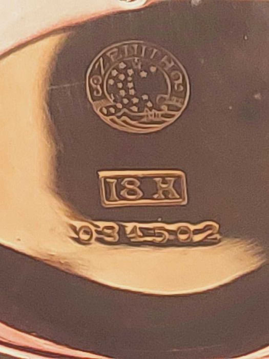 Ceas de buzunar din aur Zenith, aur 18k 42 gr.