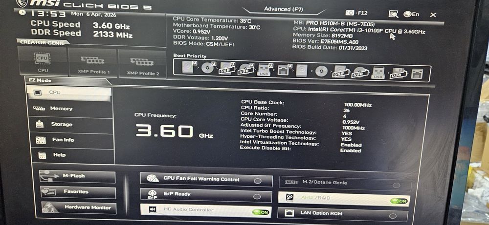 Продам материнскую плату PRO H510M
