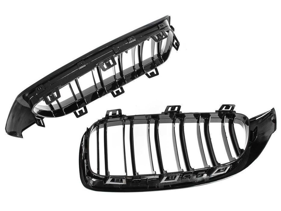 Grile duble BMW Seria 4, F32 F33 F36, 2013-2018 - Negru Lucios