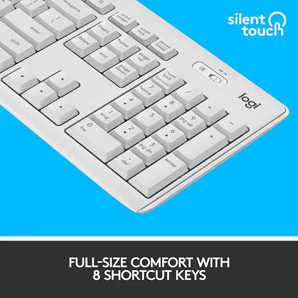 Kit Tastatura si Mouse Wireless LOGITECH MK295 Silent Alb Nou Sigilat Garantie
