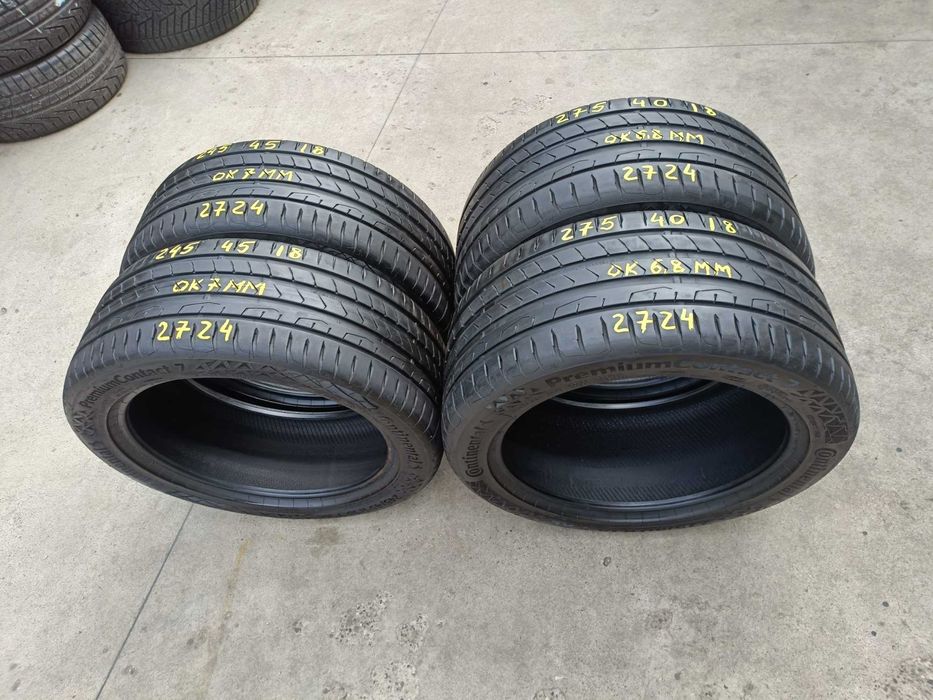 Set 4 anvelope vara 245 45 18 cu 275 40 18 Continental PremiumContact 7 dot 2724