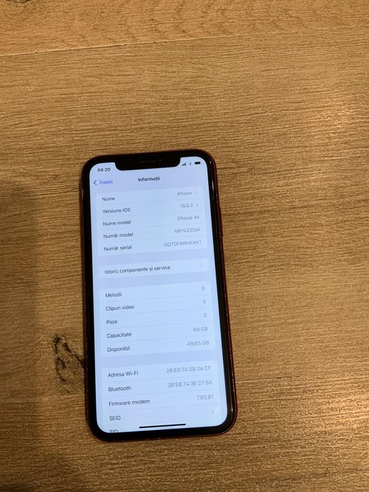 Iphone XR Red 64GB Neverlock