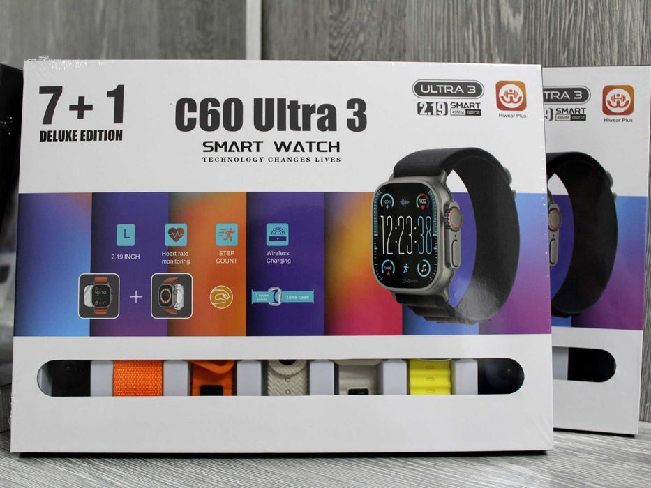 Смарт-часы C60 Ultra 3 (7+1 Deluxe Edition)