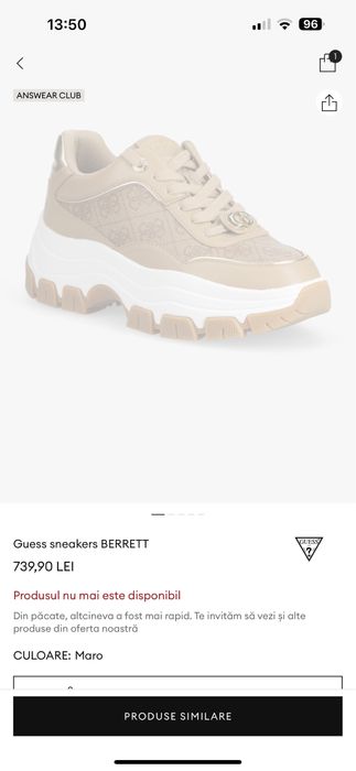 Vând sneakers din colecția Guess