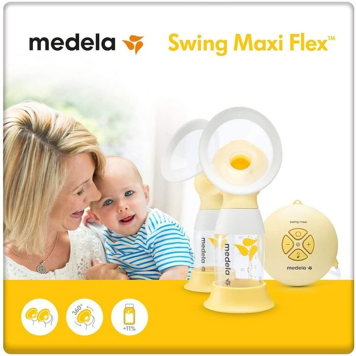 Pompă de sân electrică dublă Medela Swing Maxi Flex – Ca nouă (Pachet Complet + Cutie)