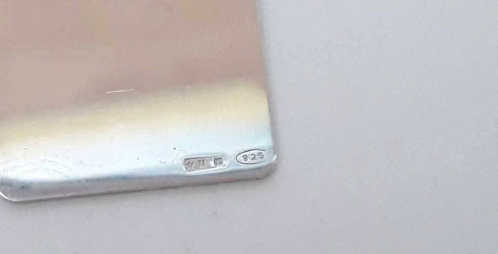 Colier de argint 925 , pandantiv tip placuta cu numele Cristina