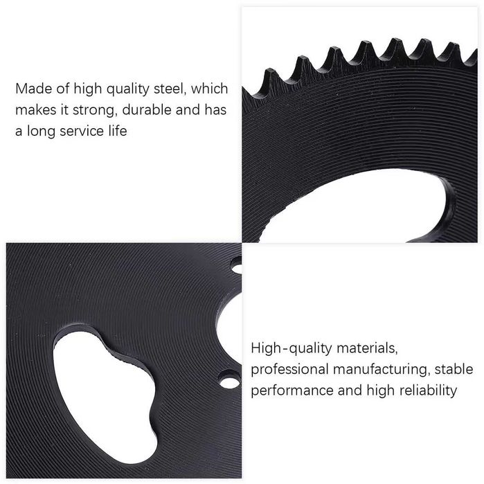 Pinion din oțel T8F 74 dinți pentru motociclete