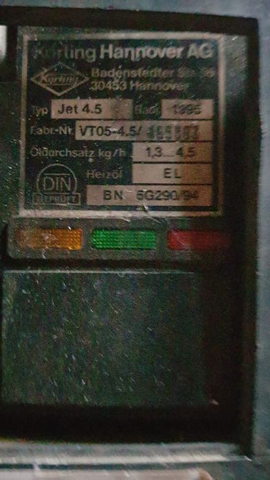 Vind arzător pt centrala motorina Körting