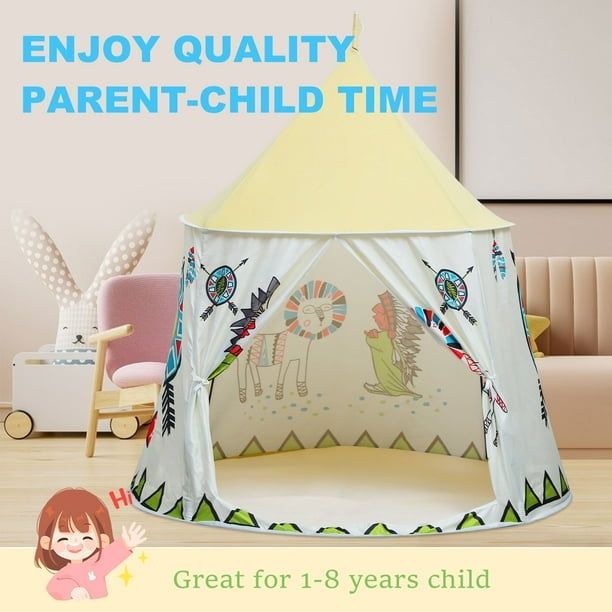 Детска палатка за игри Индианска палатка за деца за дома и двора