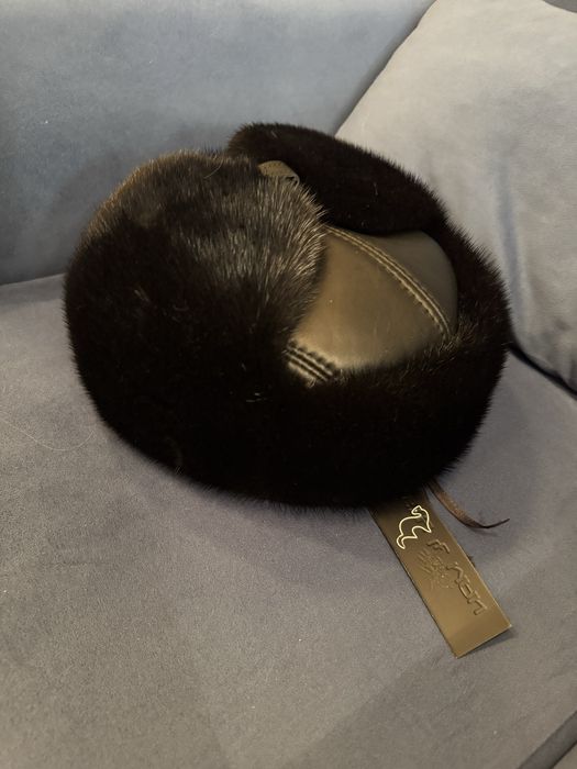 Норковая мужская ушанка