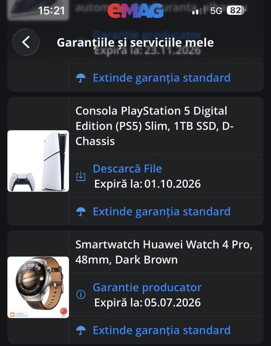 Vand Huawei Watch 4 pro 48 mm stare foarte buna