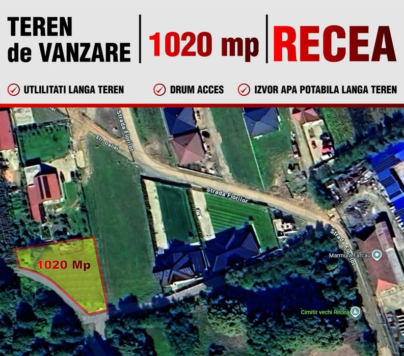 Vând teren de Casă în Recea