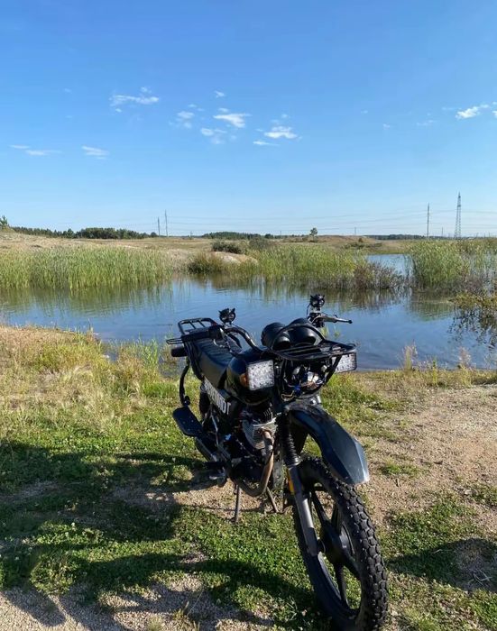 Мотоцикл на ходу