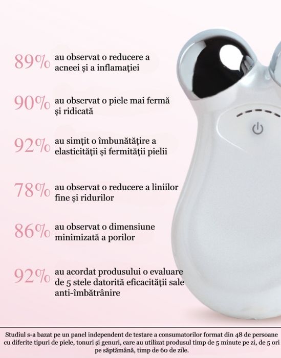 Aparat dispozitiv microcurenti lifting antirid luminozitate