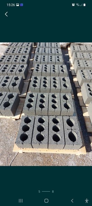 Прессованный шлакоблоктар сатылады