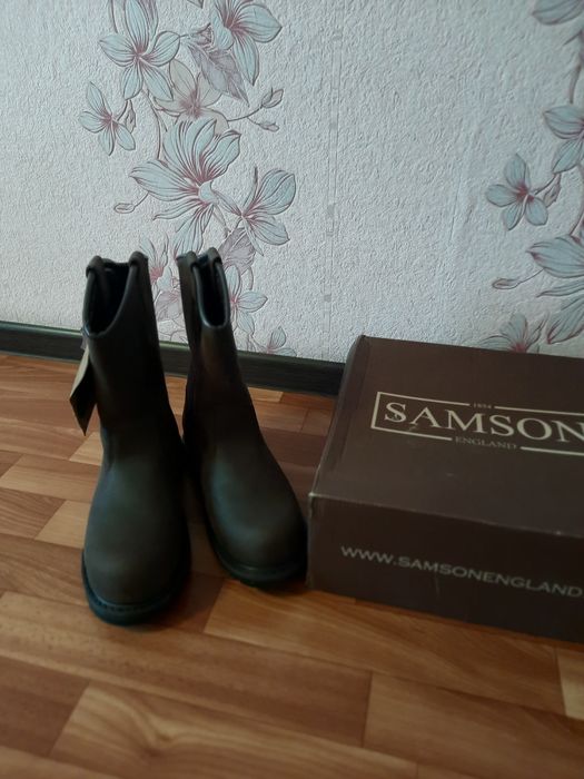 Сапоги рабочие кожаные (Англия)