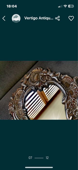 Огледало бронз ар нуво на повече от 120  г.