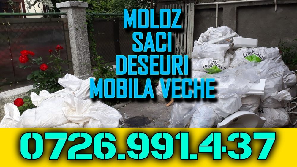 Container debarasare moloz moluz saci bloc mobila veche  bucuresti ilf