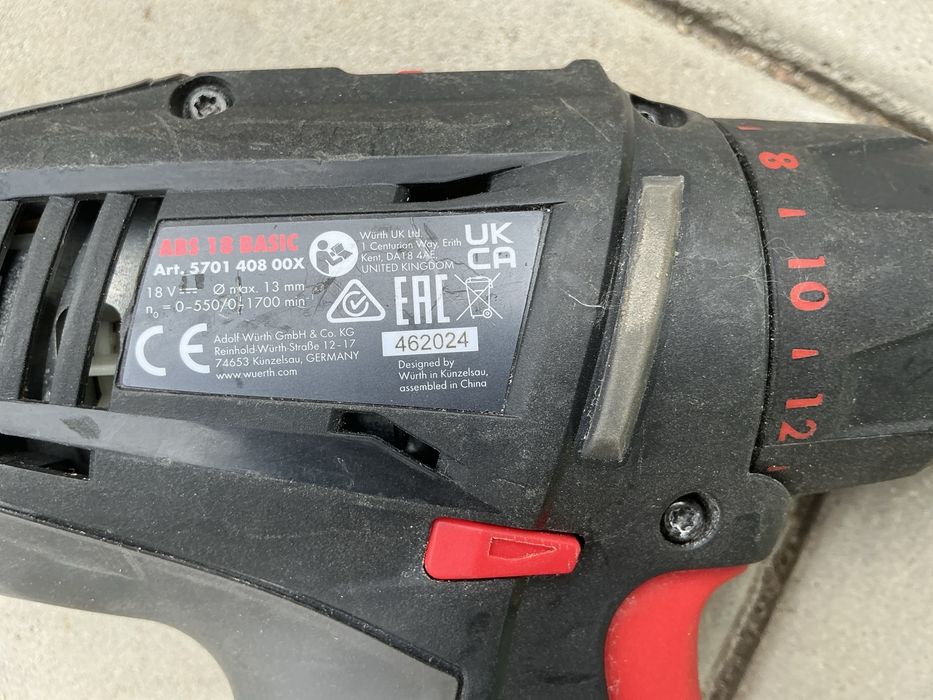 Vind Filetanta Wurth ABS 18 Basic  2024 cu acumulator 4ah