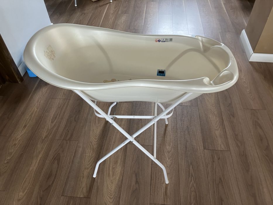 Cadita de baie Tega Baby cu suport si termometru 102 cm