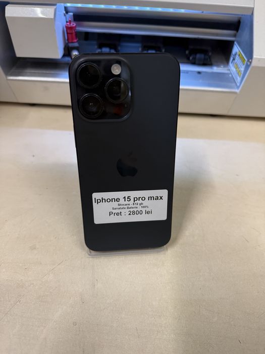 Iphone 15 pro max / 512 gb / 100% baterie / garantie
