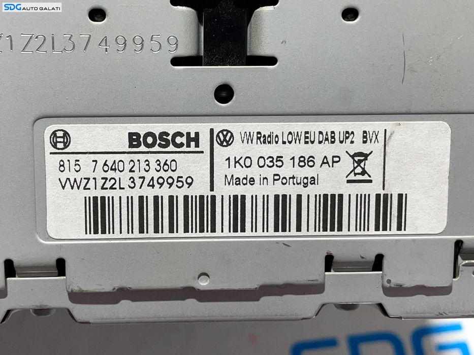 Unitate Radio CD Player RCD 310 Seat Toledo 3 FL Facelift 2008 - 2013 Cod 1K0035186AP [L3079]
