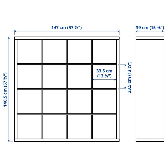 Etajera Ikea Kallax 147 x 147