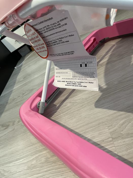 Музикална проходилка Bright Starts Disney Baby - Minnie Mouse, розова