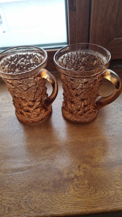 Кружки "Кора", карамельное стекло