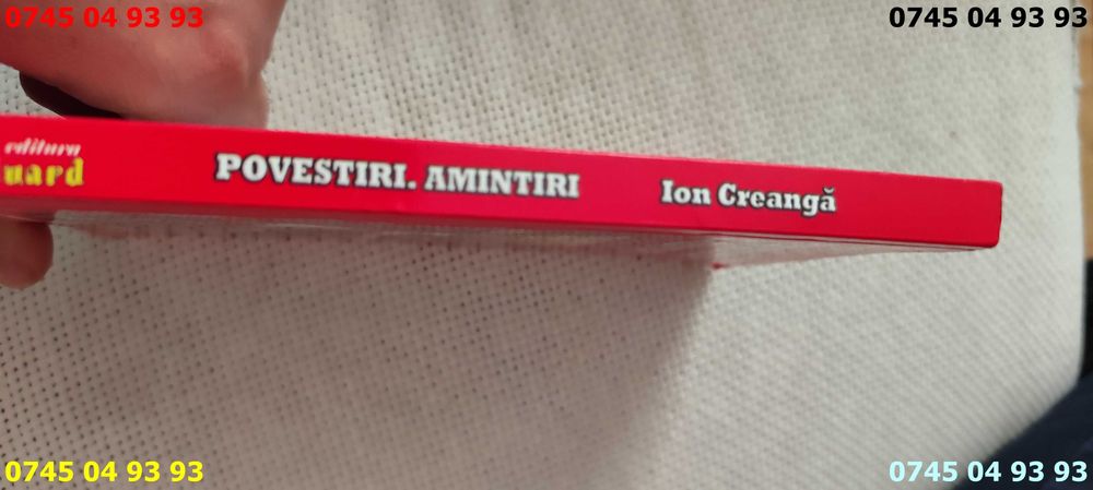 carte carti povestiri amintiri ion creanga