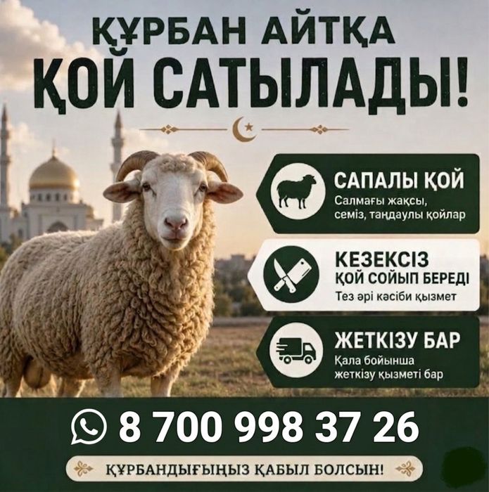 Құрбан айтқа қой сатылады!!!