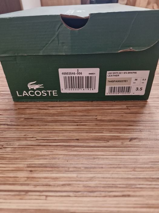 Продам зимние кеды Lacoste