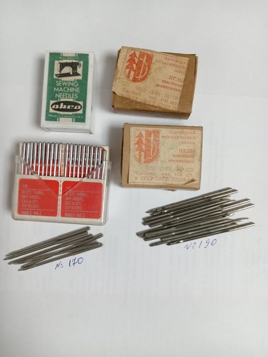 Иголки для швейных машин.