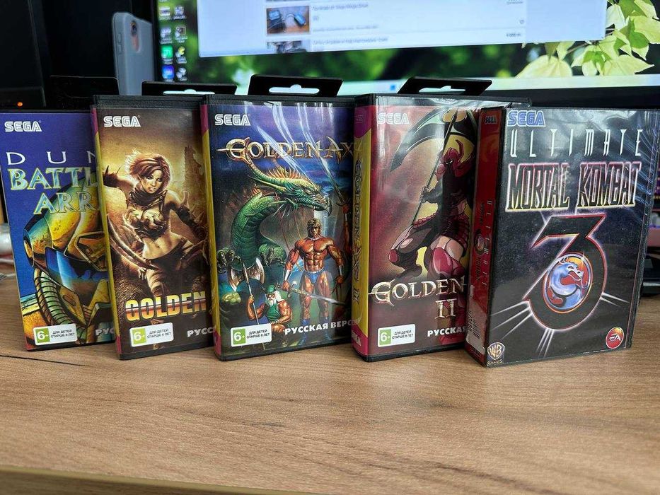 картриджи sega (не оригинал, новодел)