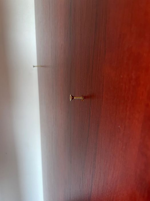 Set mobilier din PAL (culoare wenge / cireș închis) – Stare foarte bună