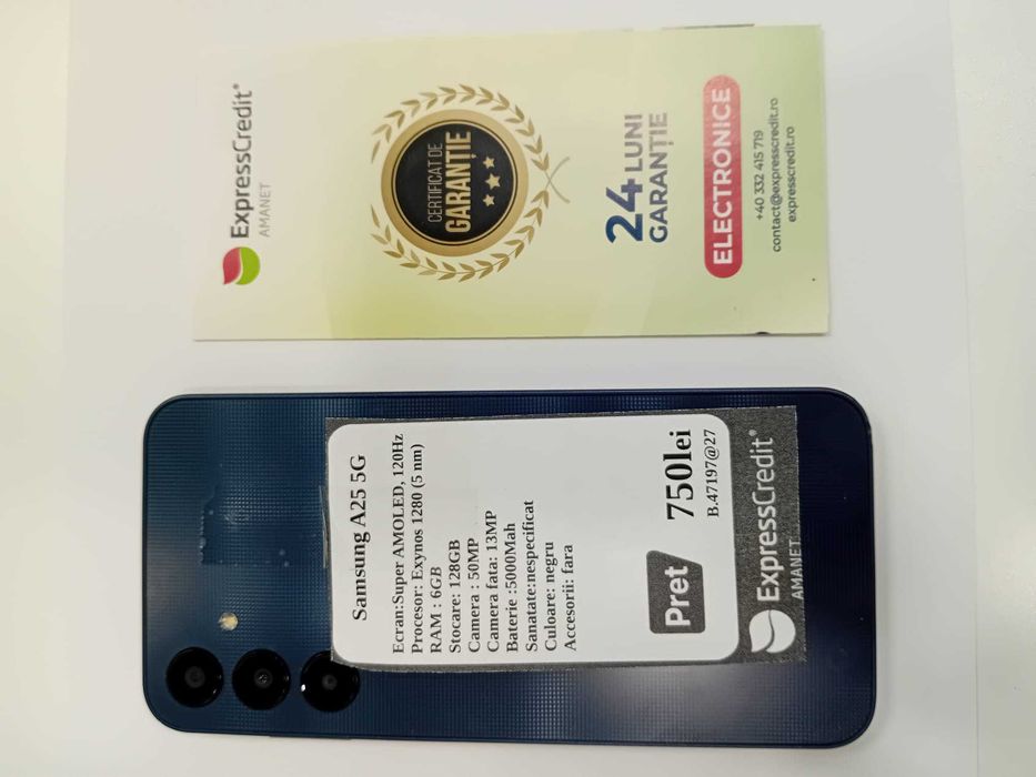 Samsung A25 5G [AG27-B.47197] Garantie 2 ani