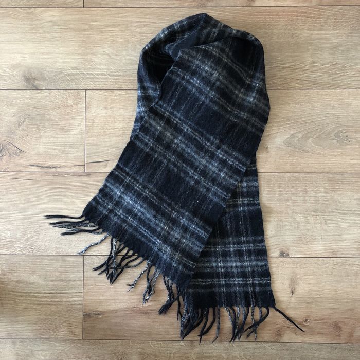 FULAR barbati lana | carouri | negru si gri