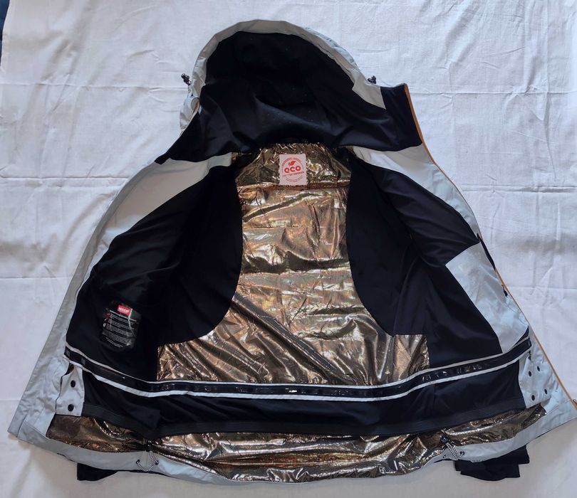 2117 of Sweden пухена ски яке с Recco етикет и златна подплата XXL