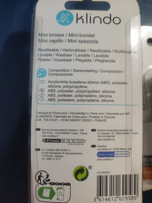 Mini-spazzola lavabile