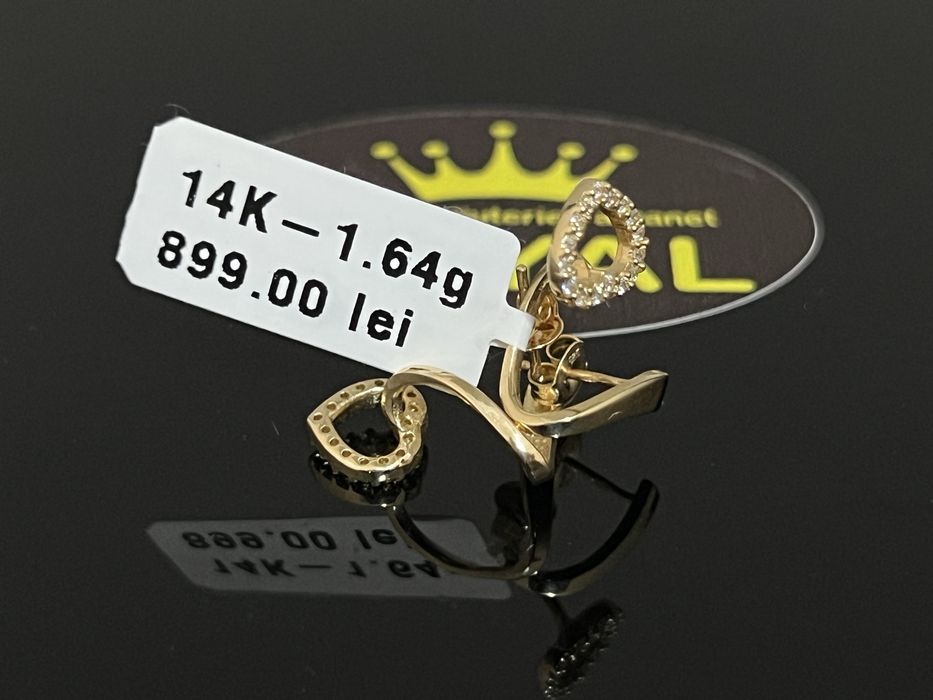 Bijuteria Royal CB : Cercei dama aur 14K  1,64 grame
