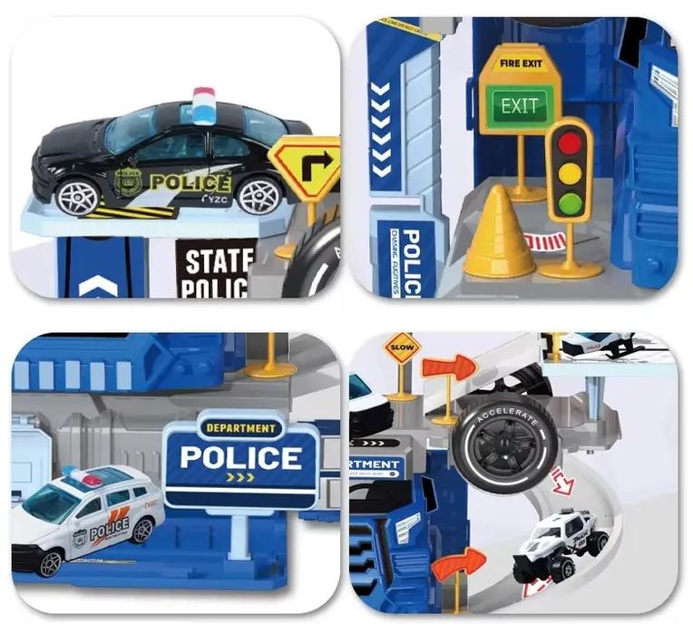 Полицейски камион - паркинг - 2 в 1