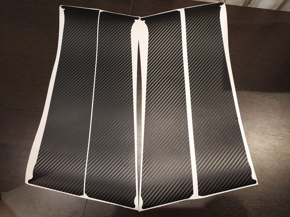 Autocolant montanti/stalpi (carbon sau mat) Dacia MCV/Logan