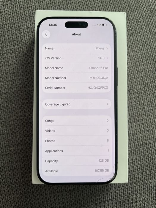 Apple Iphone 16 Pro 128GB Black