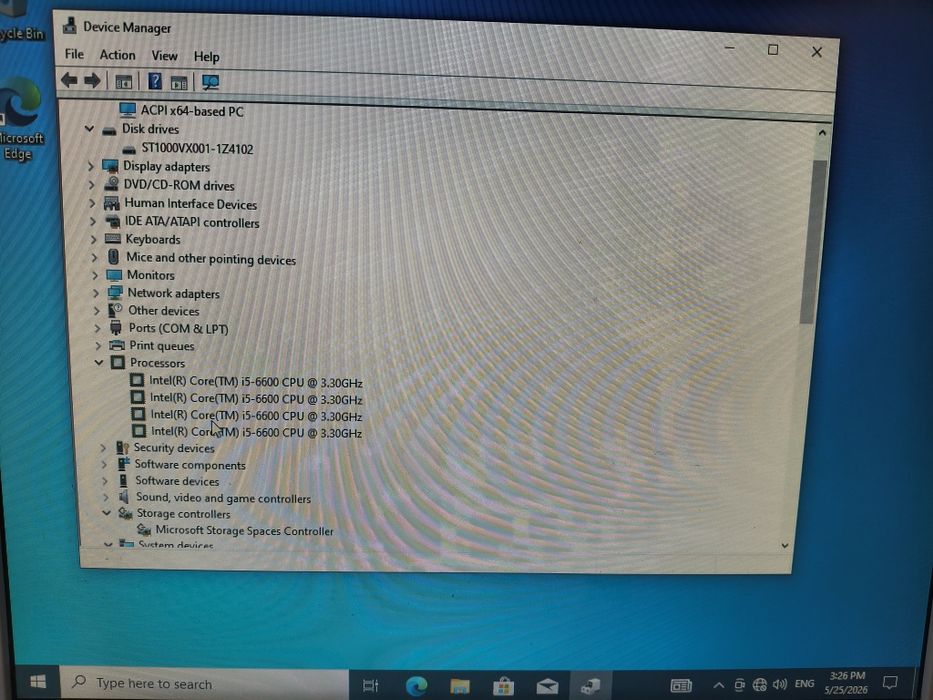Продавам HP EliteDesk SFF – Intel Core i5 6600 3.31 GHz/ 8GB RAM DDR4 / NVIDIA NVS 310