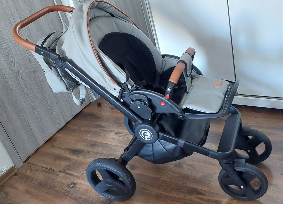 Carucior Krausman Topaz Lux 3 în 1 - stare foarte bună, curat și într